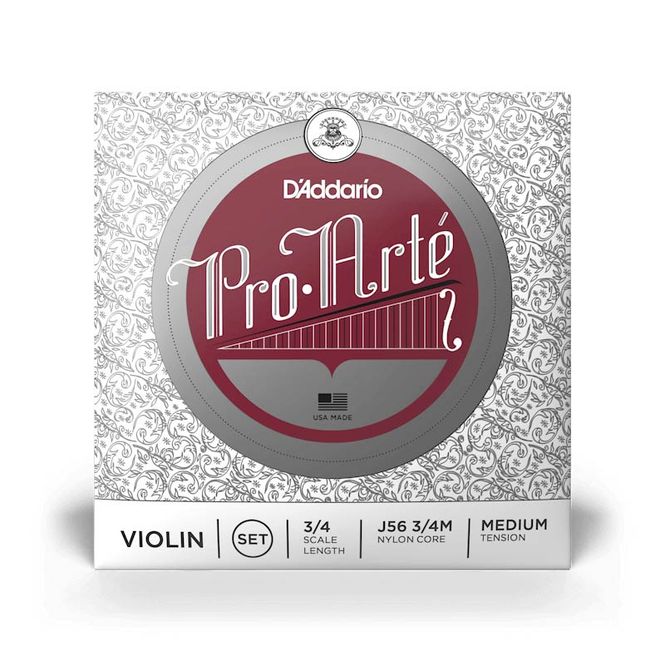Hovedbilde D'Addario J56 3/4M Pro Arté Fiolin Strengesett, Medium Tension