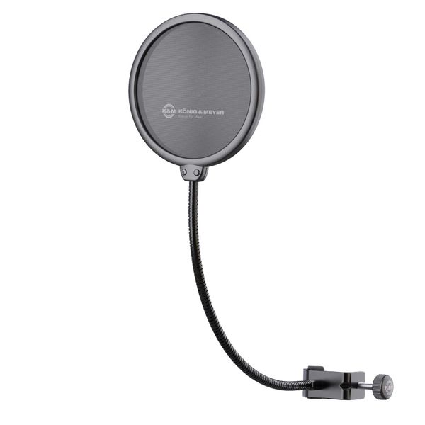 K&M 23966 Popfilter, sort, 200mm
