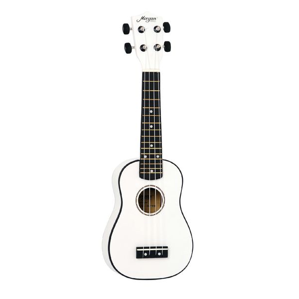 Morgan UK S 100 Ukulele - White m/bag