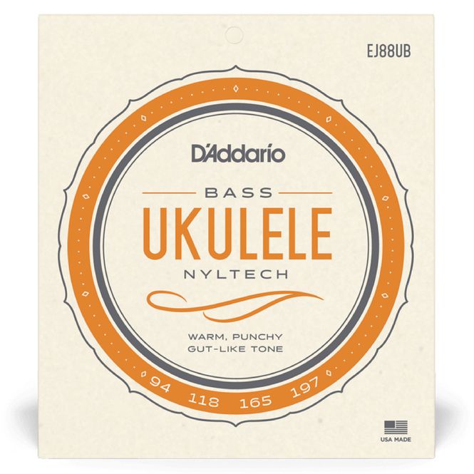 Hovedbilde D'Addario EJ88UB Bass Ukulele Strenger, Nyltech