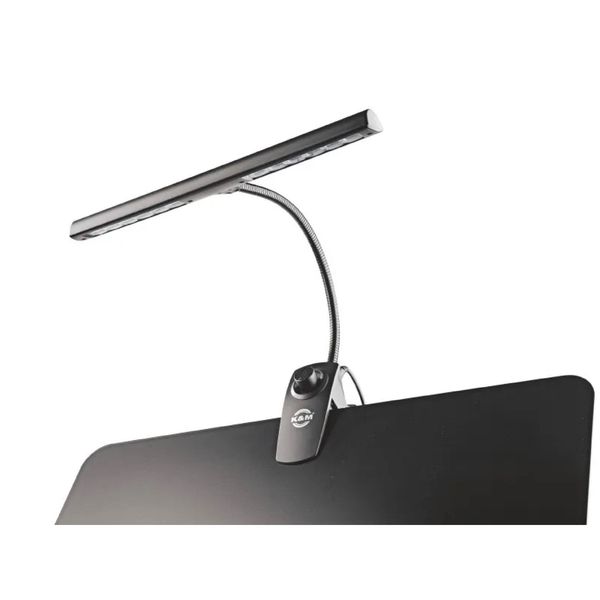 K&M 12295 Notestativlys, 12 LED med dimmebryter