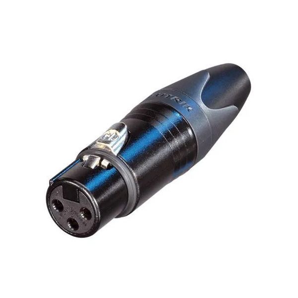 Neutrik NC3FXX-BAG XLR plugg 3P Hun Sort