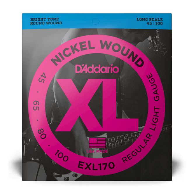 Hovedbilde D'Addario EXL170 Light Long Scale Bass (045-100)