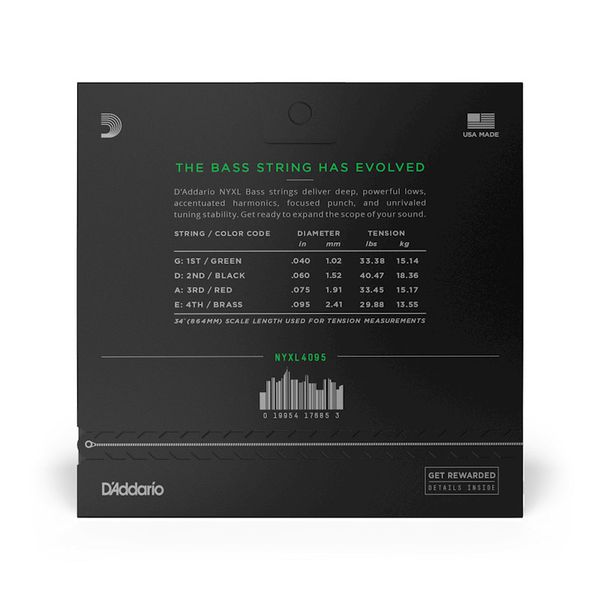 D'Addario NYXL4095 Super Light Bass (040-095)